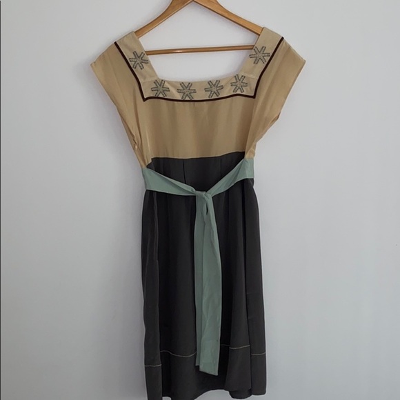 🎉HP Anthropologie Diodore Silk Dress w/Beading - Picture 6 of 6